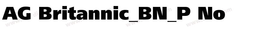 AG Britannic_BN_P No字体转换
